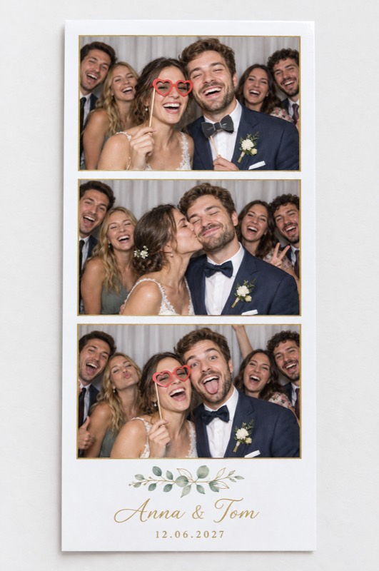 Beispiel-Print mit Hochzeitslayout
